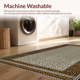 Ultra Soft Area Rug, Non Slip, Stain Resistant, Washable Area Rugs for Living Room, Bedroom, Brown Animal Print Living Room Accent Carpet(Brown)