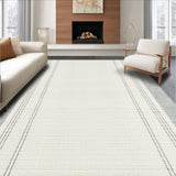 Ultra Soft Area Rug, Non Slip, Stain Resistant, Washable Area Rugs for Living Room, Bedroom, Subtle Earthy Tones with Texture(Beige)