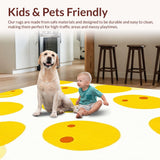 Ultra Soft Area Rug, Non Slip, Stain Resistant, Washable Area Rugs for Living Room, Bedroom, Soft Textured Earth Tone Delight(Yellow)