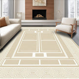 Elegant Textured Modern Motif(Beige)