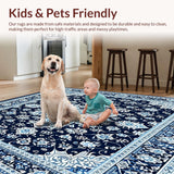 Intricate Vintage Geometric Area with Elegant Design(Blue)