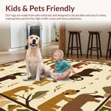 Bright Safari Creatures Fun Design(Beige)