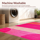 Vibrant Pink and Black Abstract(Pink)