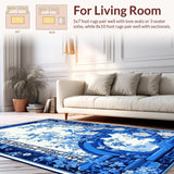Charming White and Blue Tiled Design(Blue)