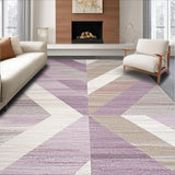 Ultra Soft Area Rug, Non Slip, Stain Resistant, Washable Area Rugs for Living Room, Bedroom, Fashionable Solid Hue Transitional Style(Purple)