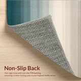 Earthy Ombre Beige Area Gradient Shaded(Blue)