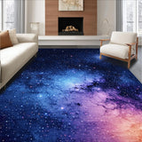 Ultra Soft Area Rug, Non Slip, Stain Resistant, Washable Area Rugs for Living Room, Bedroom, Ethereal Skyward Color Symphony(Blue)