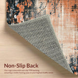 Delicate Peach Bloom Petal Low Pile Area(Beige)