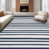 Ultra Soft Area Rug, Non Slip, Stain Resistant, Washable Area Rugs for Living Room, Bedroom, Vibrant Nautical Inspired Textures(Blue)