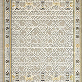Contemporary Artful Medallion Design(Gray)
