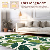 Ultra Soft Area Rug, Non Slip, Stain Resistant, Washable Area Rugs for Living Room, Bedroom, Serene Nature-Inspired Bath Accessory(Green)