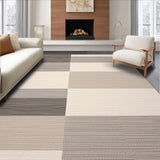 Ultra Soft Area Rug, Non Slip, Stain Resistant, Washable Area Rugs for Living Room, Bedroom, Dynamic Cozy Color Block Arrangement(Beige)