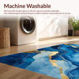 Vibrant Abstract Flowing Shapes(Blue)