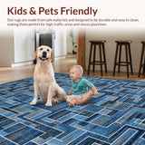 Artful Geometric Blue Tones(Blue)