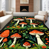 Whimsical Moth and Mushroom Art(Red)