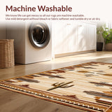 Colorful Southwestern Landscape Print(Beige)