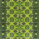 Ultra Soft Area Rug, Non Slip, Stain Resistant, Washable Area Rugs for Living Room, Bedroom, Distressed Vintage Living Room Non-Shedding Rug(Green)