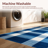 Contemporary Space Dyed Plaid Visual(Blue)