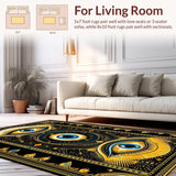 Contemporary Blue Tones Decor(Black)