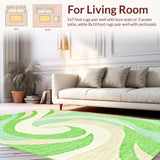 Lively Cream and Green Tiled Look(Green)