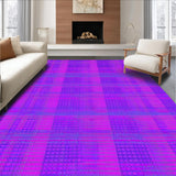 Ultra Soft Area Rug, Non Slip, Stain Resistant, Washable Area Rugs for Living Room, Bedroom, Lively Circular Kaleidoscope Effect(Purple)