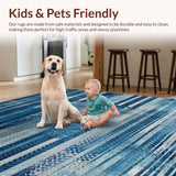 Dynamic Cross Woven Geometric Style(Blue)