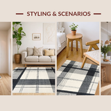 Artistic Ogee Design in Monochromatic Palette(Black)