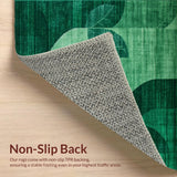 Ultra Soft Area Rug, Non Slip, Stain Resistant, Washable Area Rugs for Living Room, Bedroom, Plush Fuzzy Nursery Rug for Hygge Decor(Green)