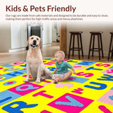 Lively Alphabetic Round Art(Blue)