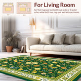 Vibrant Floral Tiled Aesthetic(Green)