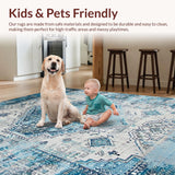 Chic Monochrome Tiled Design(Blue)