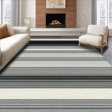 Ultra Soft Area Rug, Non Slip, Stain Resistant, Washable Area Rugs for Living Room, Bedroom, Stylish Dynamic Lattice Arrangement(Black)
