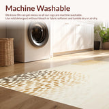 Ultra Soft Area Rug, Non Slip, Stain Resistant, Washable Area Rugs for Living Room, Bedroom, Boho Baby Area Abstract Animal Design(Beige)