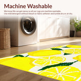 Ultra Soft Area Rug, Non Slip, Stain Resistant, Washable Area Rugs for Living Room, Bedroom, Playful Yellow Sunshine Design(Yellow)