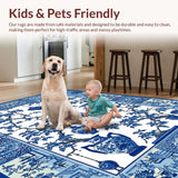 Charming Traditional Floral Trellis Style(Blue)