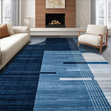 Elegant Textured Geometric Shapes(Blue)