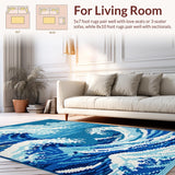 Funky Nautical Swirl Composition(Blue)