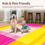 Ultra Soft Area Rug, Non Slip, Stain Resistant, Washable Area Rugs for Living Room, Bedroom, Enchanting Fantasy-Inspired Color Scheme(Yellow)
