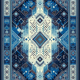 Ultra Soft Area Rug, Non Slip, Stain Resistant, Washable Area Rugs for Living Room, Bedroom, Fluffy Bedside for Cozy Living(Blue)