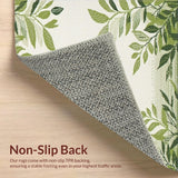 Ultra Soft Area Rug, Non Slip, Stain Resistant, Washable Area Rugs for Living Room, Bedroom, Soft Olive Natural Vibe(Beige)