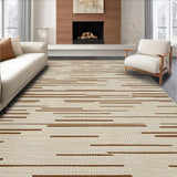 Ultra Soft Area Rug, Non Slip, Stain Resistant, Washable Area Rugs for Living Room, Bedroom, Cozy Handcrafted Jute Appeal(Beige)