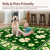 Charming Green Tiled Design(Green)