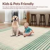 Beige & Green Geo Patio(Beige)