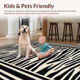 Bold Luxe Velvet Zebra(Black)