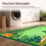 Charming Green Wildlife Motif(Green)
