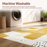 Ultra Soft Area Rug, Non Slip, Stain Resistant, Washable Area Rugs for Living Room, Bedroom, Stylish Earthy Animal Silhouette(Gold)