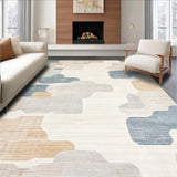 Ultra Soft Area Rug, Non Slip, Stain Resistant, Washable Area Rugs for Living Room, Bedroom, Beige Abstract Animal Design Area(Beige)