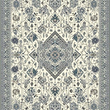 Ultra Soft Area Rug, Non Slip, Stain Resistant, Washable Area Rugs for Living Room, Bedroom, Shag & Non Shedding Grey Beige(White)