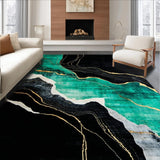 Chic Black and Green Harmony(Black)