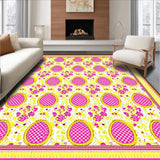 Ultra Soft Area Rug, Non Slip, Stain Resistant, Washable Area Rugs for Living Room, Bedroom, Bright Cheerful Holiday Aesthetic(Yellow)